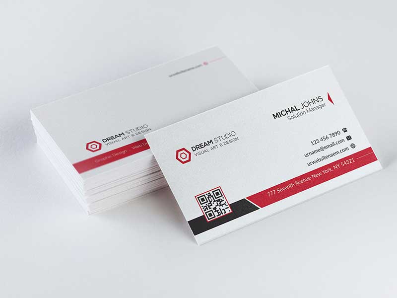 business card psd template free download